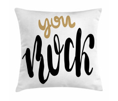 Cursive Inspirational Art Pillow Cover