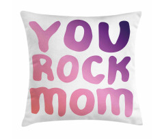 Gradient Mother's Day Art Pillow Cover