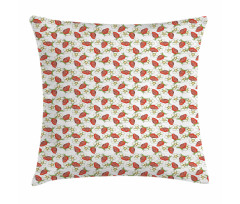 Berry Blossoms Summer Pillow Cover