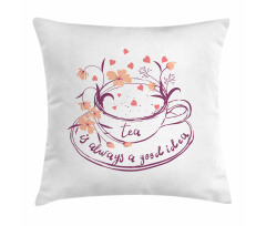 Herbs Flowers Hot Cup Pillow Cover