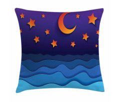 Paper Cut Style Sky Pillow Cover