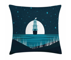 Moonlight on Water Ship Pillow Cover