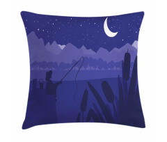 Fisherman Moon River Pillow Cover