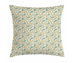 Herbs Flourishing Flowers Pillow Cover