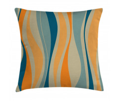 Retro Vibrant Stripes Pillow Cover