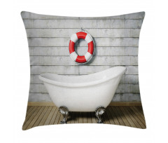 Grunge Wall Sailor Bath Pillow Cover