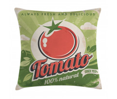 Vintage Tomato Poster Pillow Cover