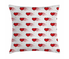 Hearts Lollipops Pillow Cover