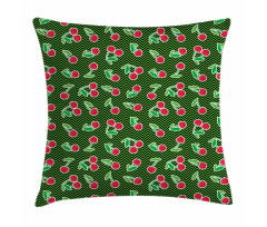 Fresh Fruits on Zigzag Art Pillow Cover