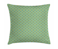 Folk Style Waves Motif Pillow Cover