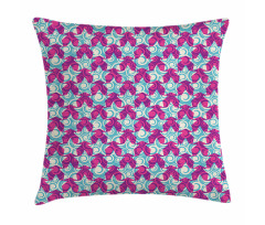 Swirl Wave Style Vivid Motifs Pillow Cover
