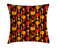 Circles Funky 70's Motifs Pillow Cover