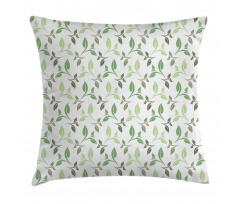 Tea Leaves Faded Colors Pillow Cover