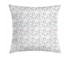 Cloud Balloon Unicorn Party Pillow Cover