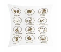 Classic Zodiac Chart Pillow Cover