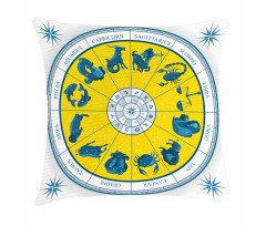 Zodiac Natal Chart Pillow Cover