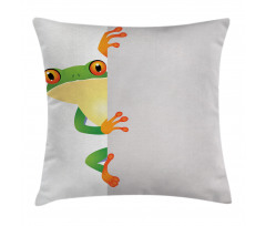 Frog Prince Reptiles Pillow Cover
