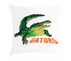 Wild Alligator Crocodile Pillow Cover