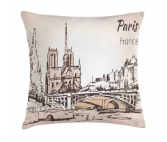 Art Cityscape Pillow Cover