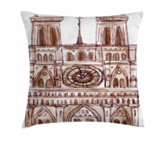 Landmark Sketch Pillow Cover