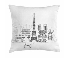 Retro Sketch Pillow Cover