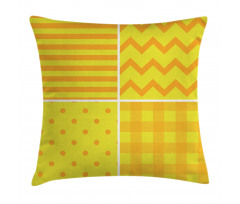 Retro Patterns Zigzag Pillow Cover