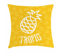 Exotic Pineapple Summer Pillow Cover