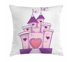 Cheerful Dreamy Fortress Pillow Cover