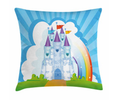 Rainbow Fortress Princess Pillow Cover