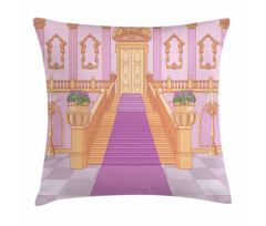 Palace Cartoon Interior Art Pillow Cover