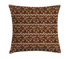 Primitive Motif Earthy Tone Pillow Cover