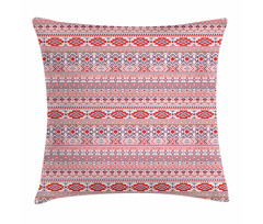 Repetitive Abstract Ethnic Pillow Cover