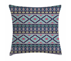 Folkloric Geometrical Art Pillow Cover