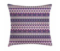 Purple Art Tribal Triangles Pillow Cover