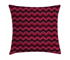 Ethnic Chevrons in Warm Tones Pillow Cover