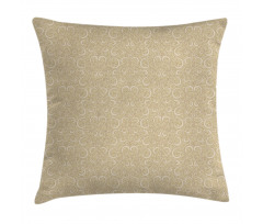 Swirled Floral Patterns Pillow Cover