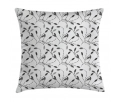 Autumn Leaves and Branches Pillow Cover