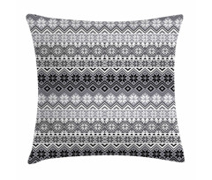 Nordic Snowflake Pattern Pillow Cover