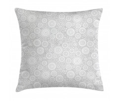 Geometric Circles Retro Pillow Cover