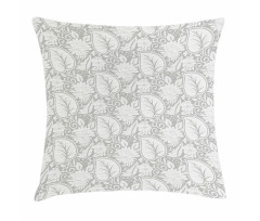Paisley Blooming Flowers Pillow Cover