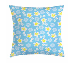 Freshening Soft Tone Flowers Pillow Cover