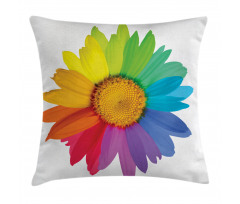 Hippie Daisy Spring Pillow Cover