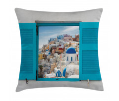 Window Old Shutters Pillow Cover