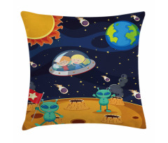 Children Space Travel Galaxy Pillow Cover