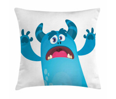 Roaring Monstrous Character Pillow Cover