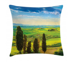 Rural Sunset in Italy Pillow Cover