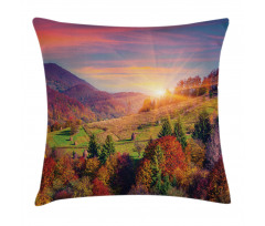 Morning in Mountain Tree Pillow Cover