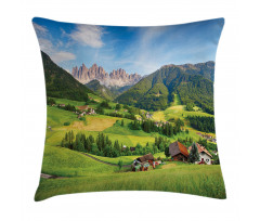 Alps in the Spring Pillow Cover