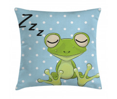 Frog Prince Polka Dots Pillow Cover