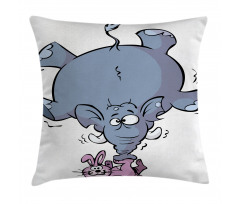 Rabbit Mascot Animal Pillow Cover